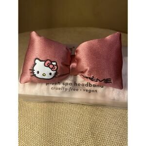 HELLO KITTY Super Soft Headband with ROSE SATIN BOW—NWT